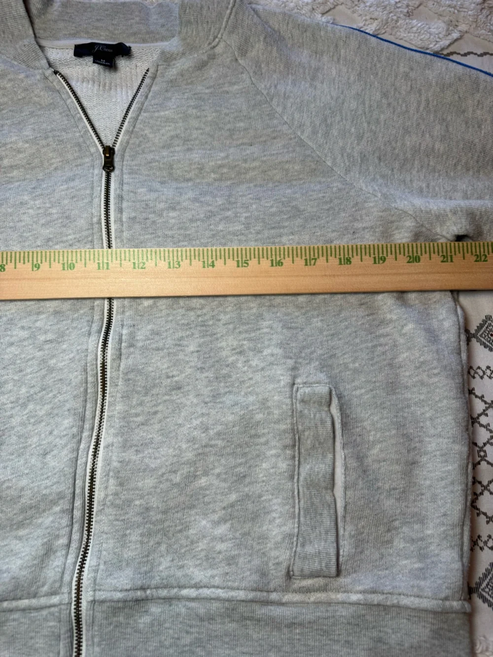 J. Crew Women’s Light Gray Zip-Up Medium Track Jacket